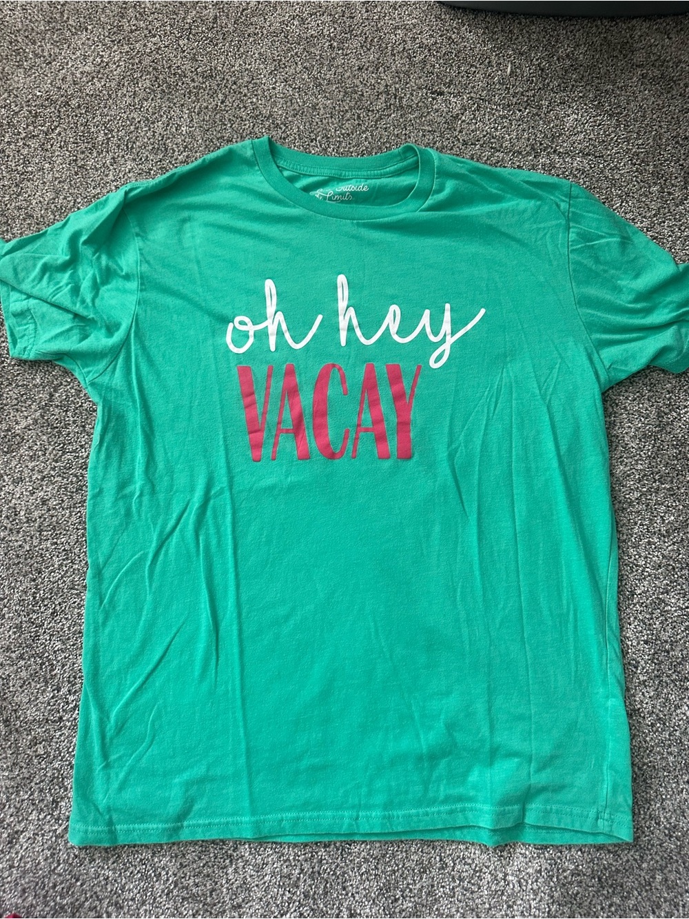 Oh Hey Vacay Green Short Sleeve Tee